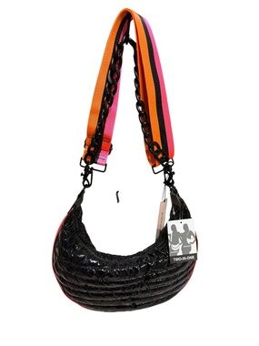 BCBG Generation Puffer Bag NWT – Black Nylon – Two Way Crossbody